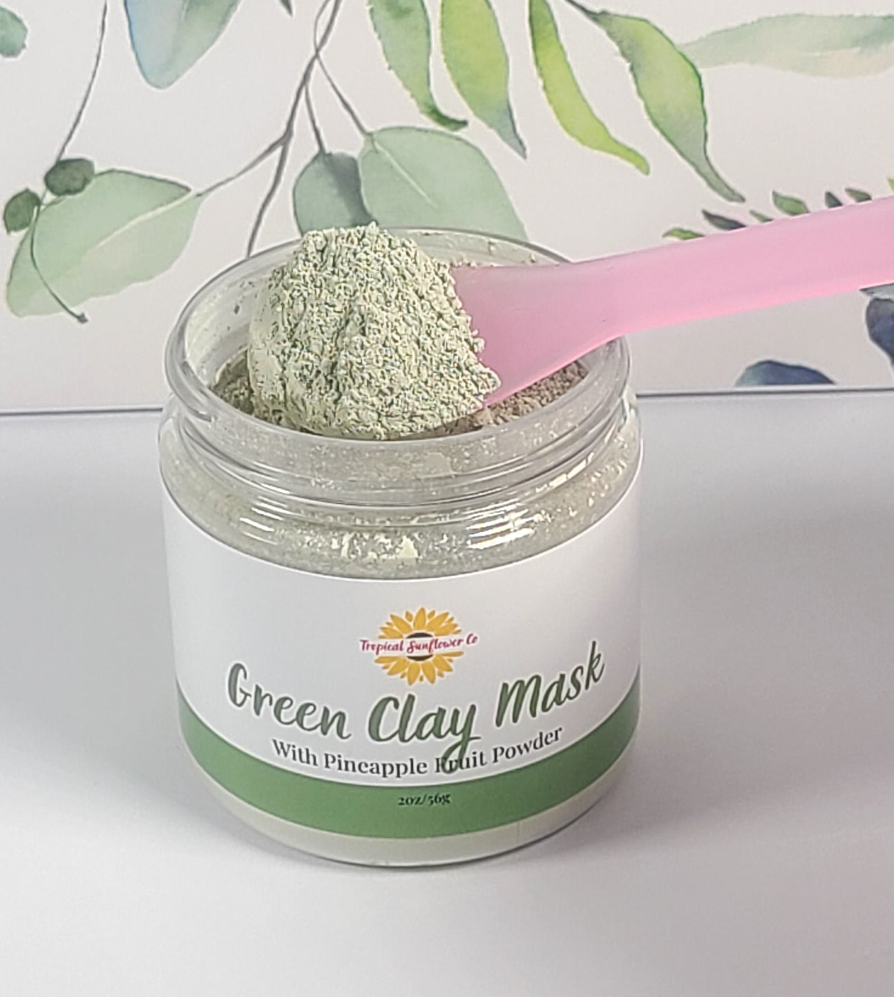 GREEN CLAY with PINEAPPLE FRUIT POWDER Facial Mask