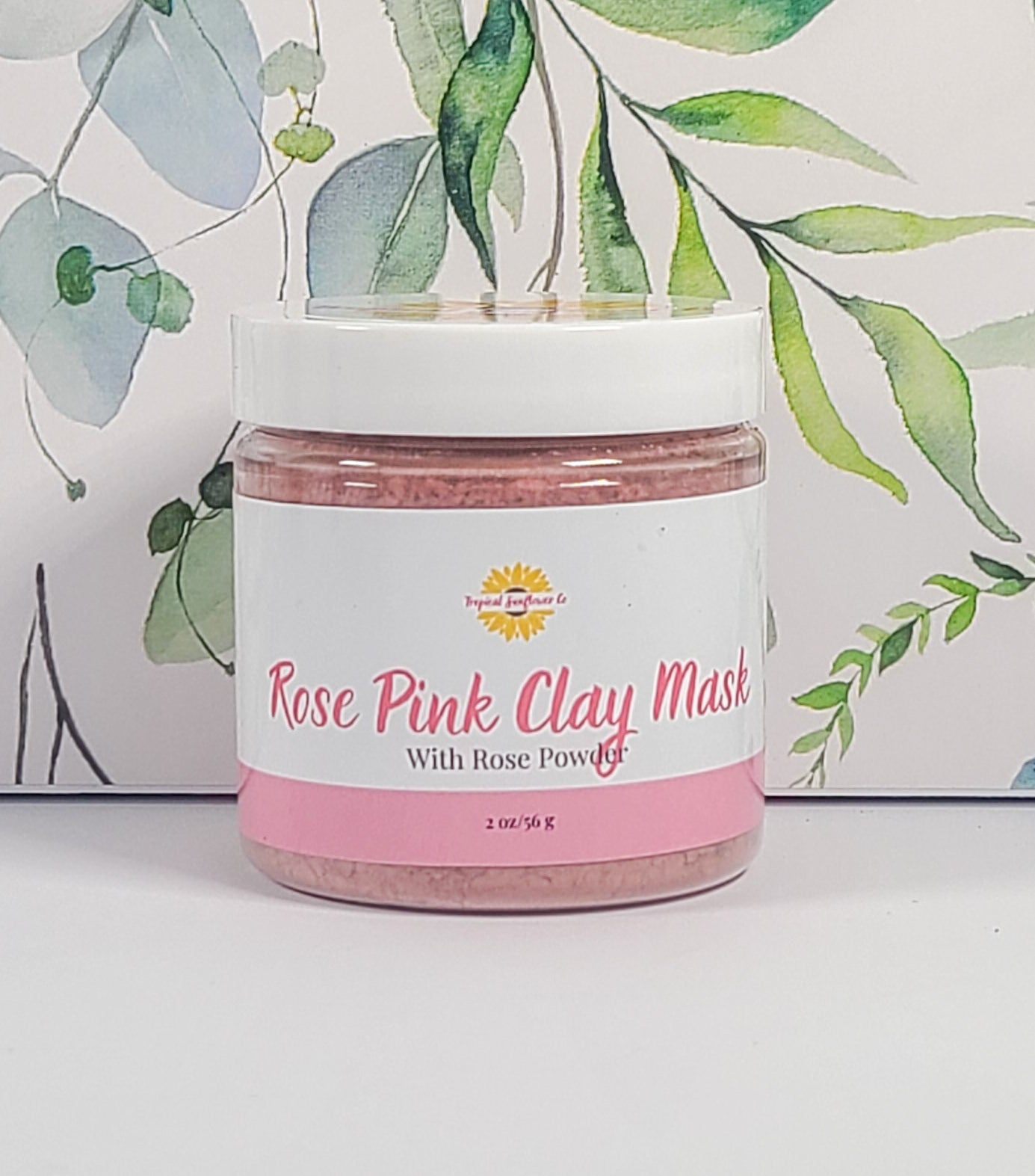 PINK ROSE CLAY WITH ROSE POWDER Facial Mask